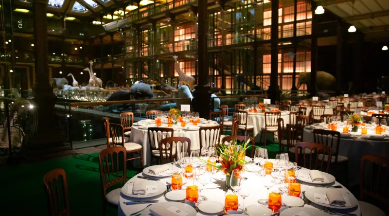 Dîner de Gala dans la Grande Galerie de l'Evolution
